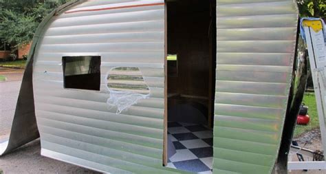 vintage rv metal siding